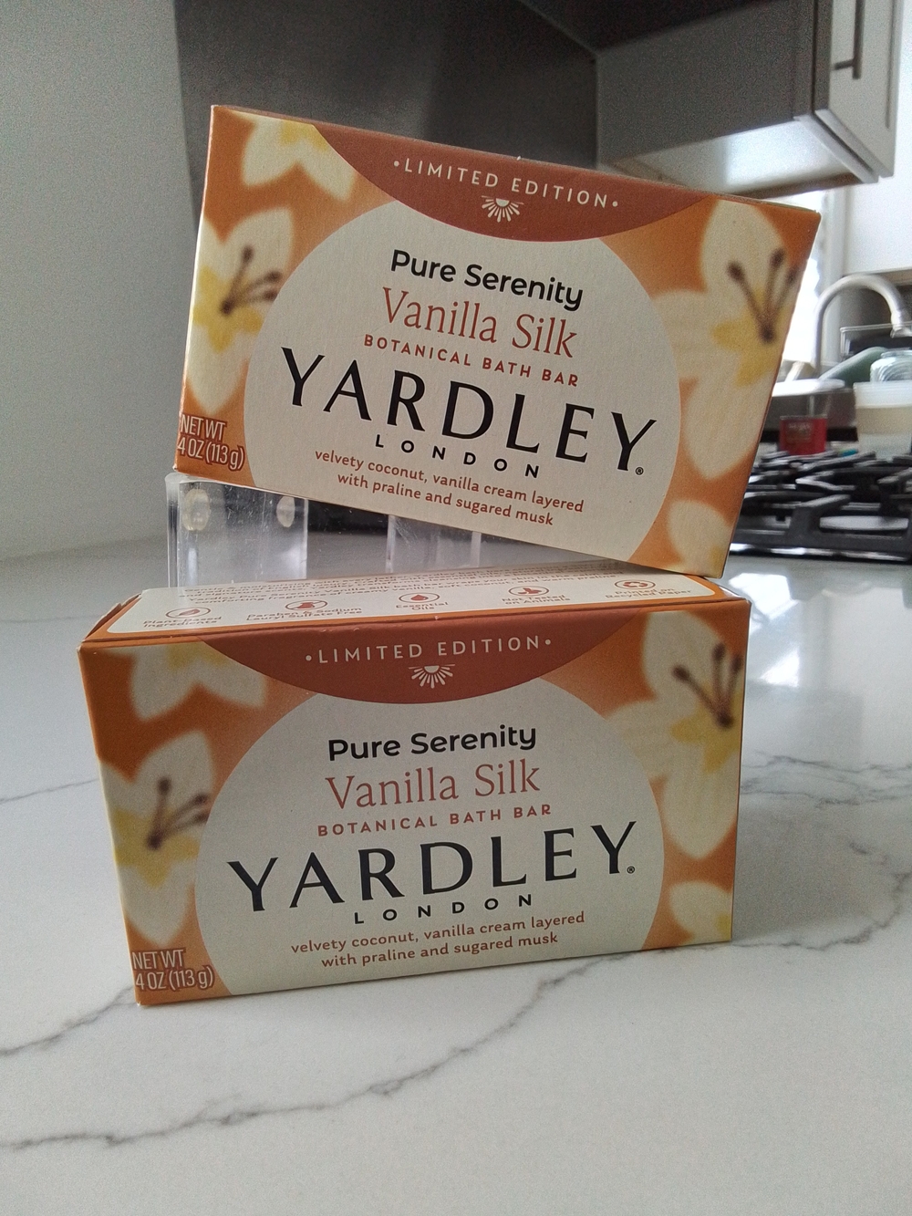 Pure Serenity Vanilla Silk Botanical Bath Bar -2pk